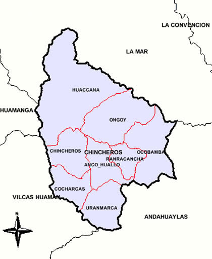 MAPA DE LA PROVINCIAL DE CHINCHEROS