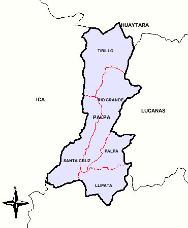 MAPA DE LA PROVINCIAL DE PALPA