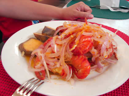 CEVICHE DE CAMARONES