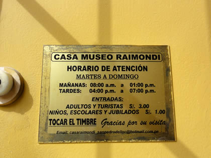 CASA EN LA QUE HABITO ANTONIO RAIMONDI 13