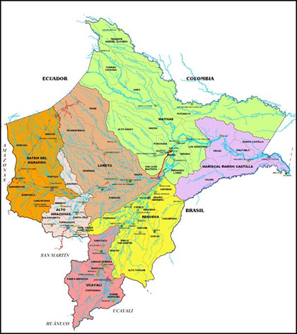 Mapa Departamento Loreto