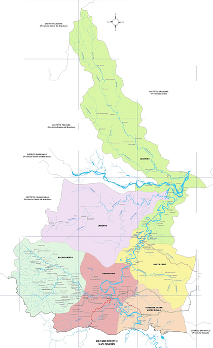 Mapa Provincia de Alto Amazonas