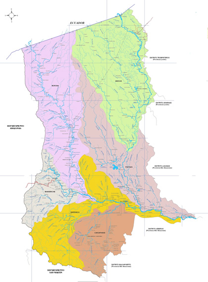 Mapa Provincia de Datem del Maraon