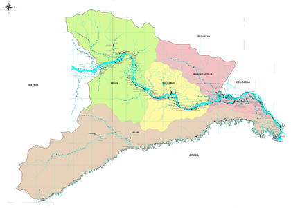 Mapa Provincia de Mariscal Ramon Castilla
