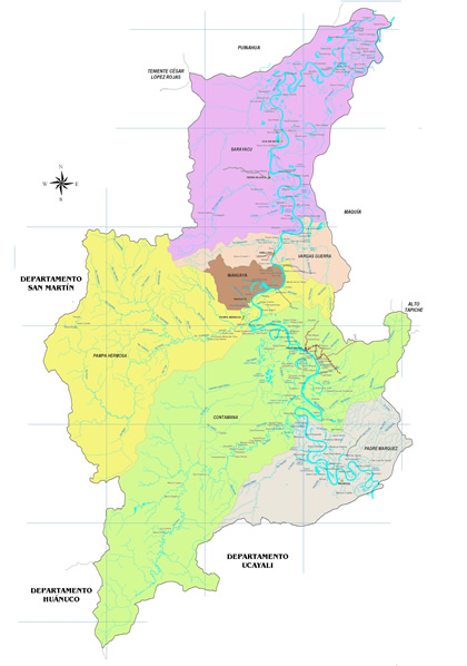 Mapa Provincia de Ucayali
