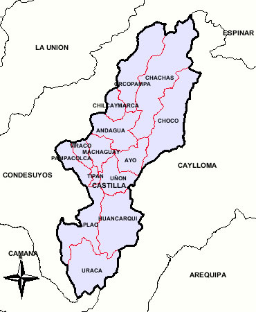Resultado de imagen para provincia de castilla y sus distritos